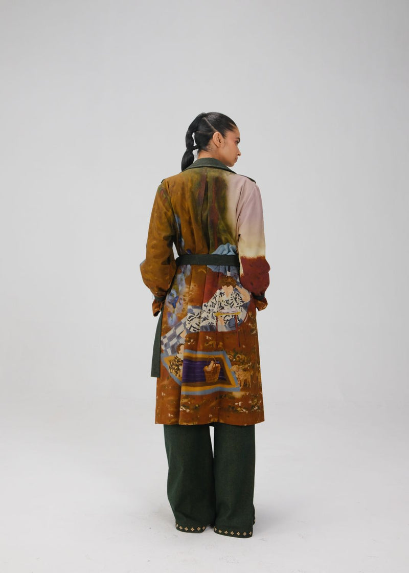 DENIM TRENCH-Lakeside twill by CORD for women in Singapore