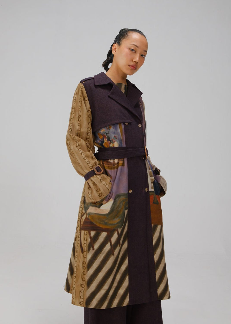 DENIM TRENCH-Living Room twill by CORD for women in Singapore