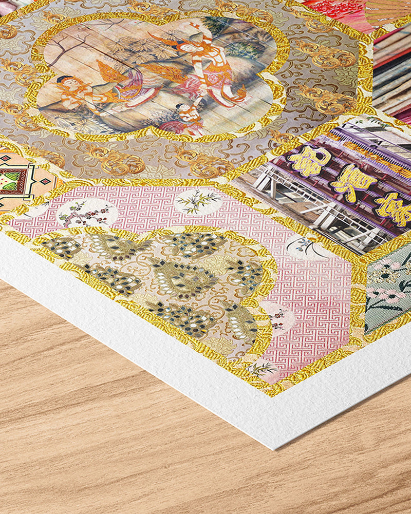 Chinoiserie In Gold & Blush Pinks