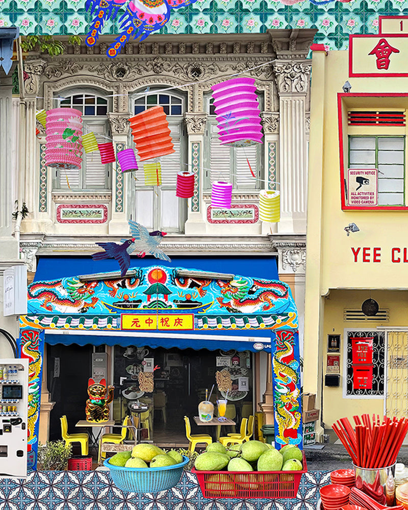 Singapore Shophouses In Heritage Brights