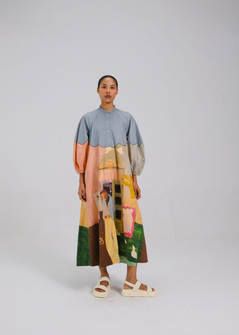 DEUCE DRESS - MORNING COFFEE cotton by CORD for women in Singapore