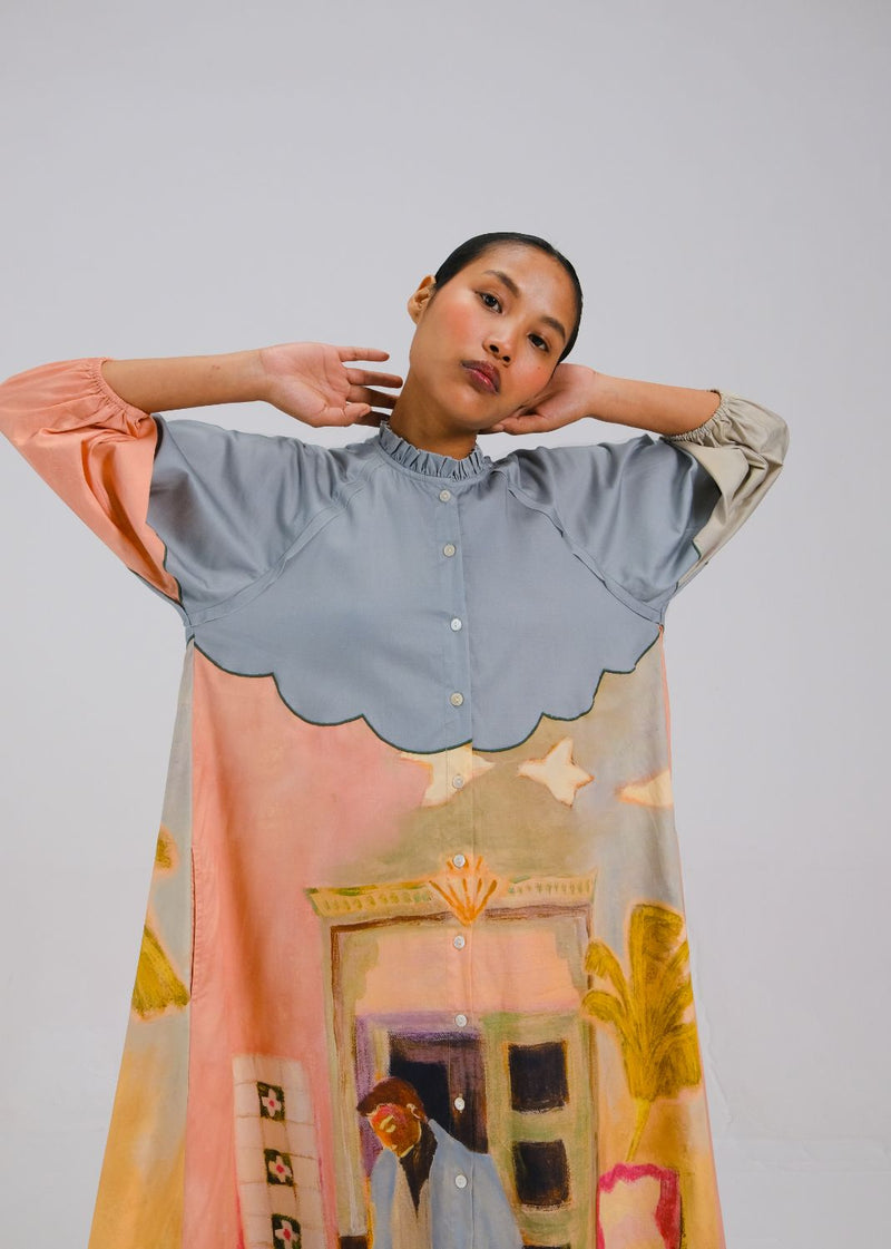 DEUCE DRESS - MORNING COFFEE cotton by CORD for women in Singapore