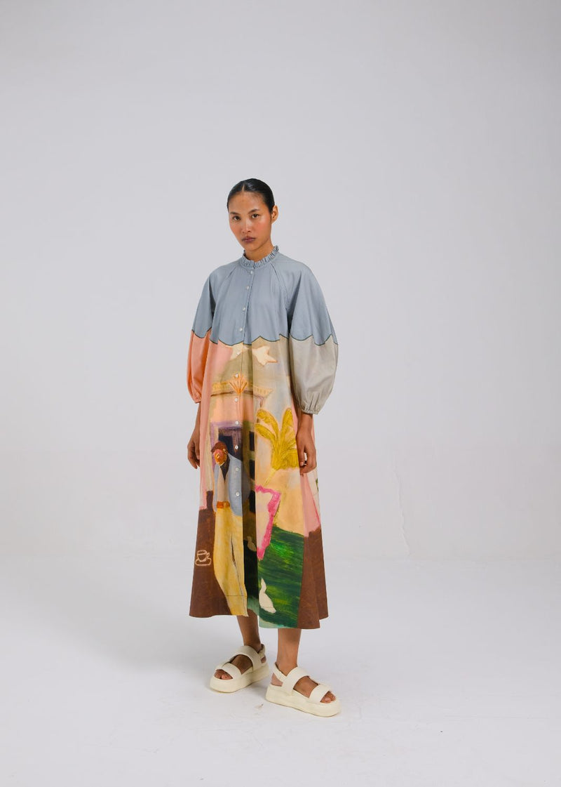 DEUCE DRESS - MORNING COFFEE cotton by CORD for women in Singapore