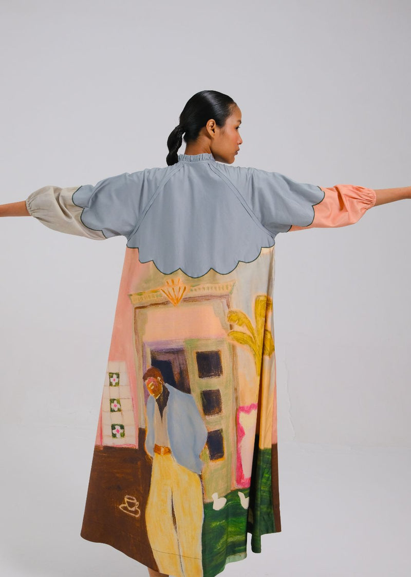 DEUCE DRESS - MORNING COFFEE cotton by CORD for women in Singapore