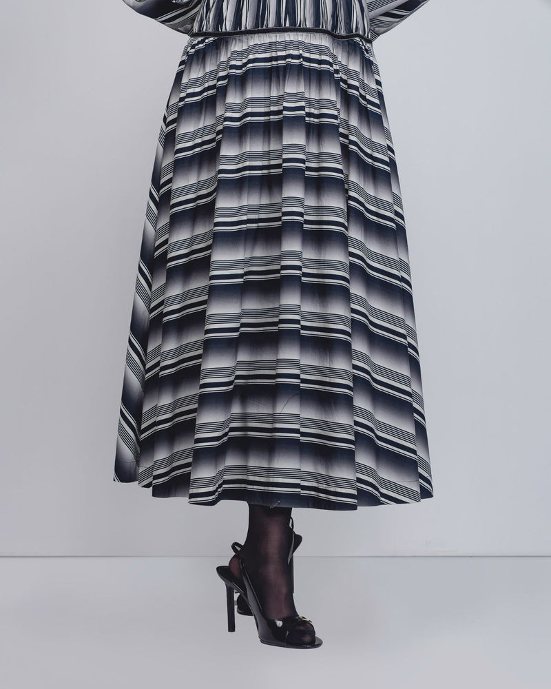 Dia Dress - Black + White Stripes cotton Buy Dia Dress - Black + White Stripes from C&W | Dresses for Women by Leh Studios in black color for women in Singapore