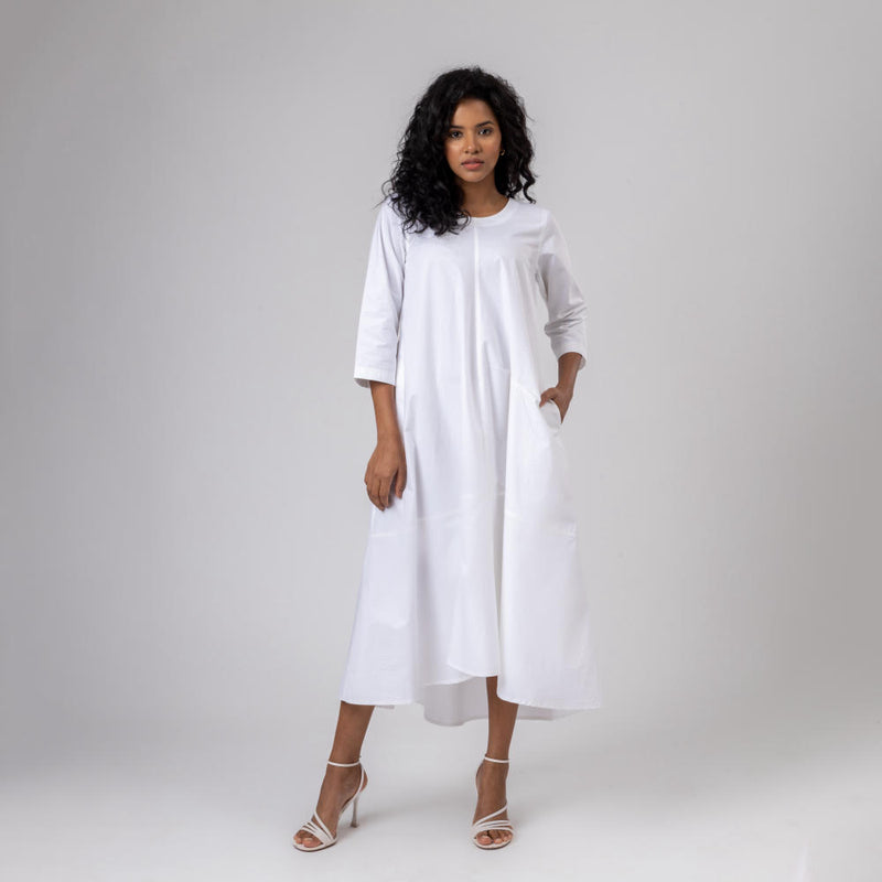 JILL WHITE DRESS by Doodlage in white color for women in Singapore