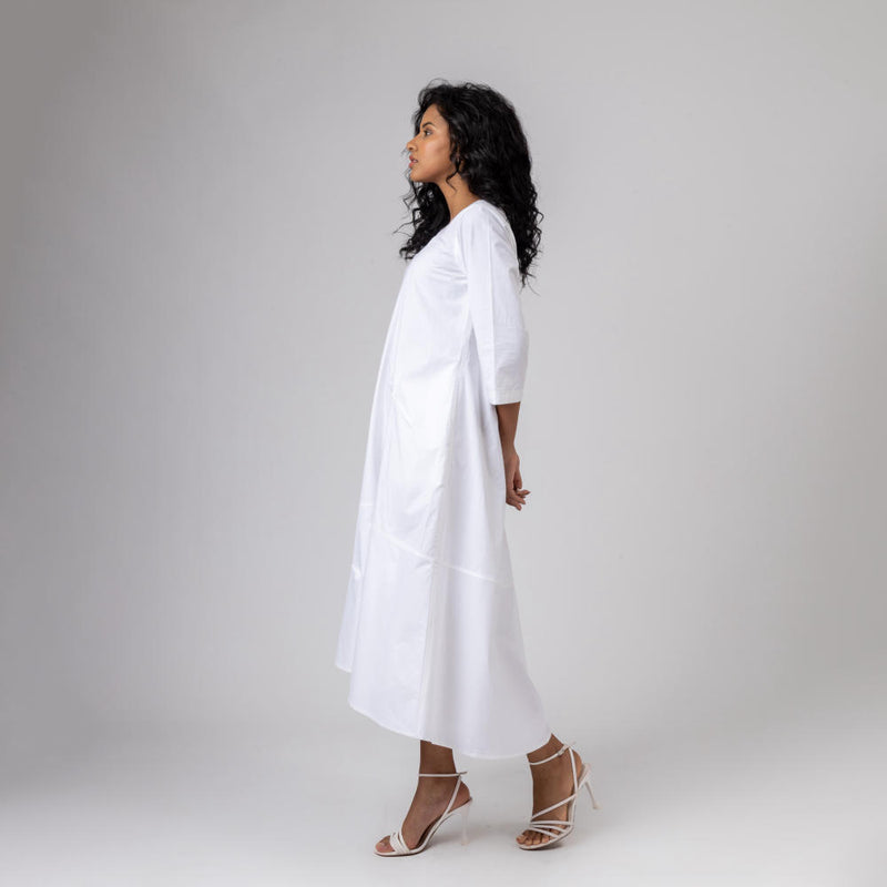 JILL WHITE DRESS by Doodlage in white color for women in Singapore