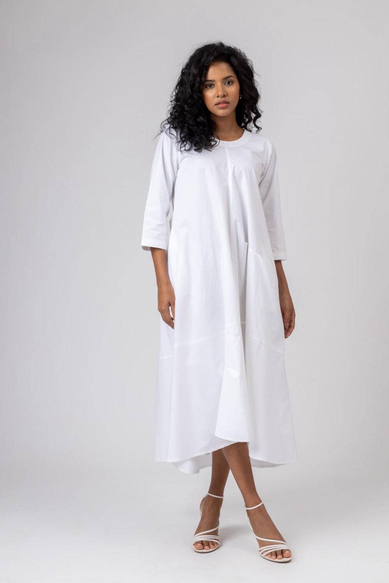 JILL WHITE DRESS by Doodlage in white color for women in Singapore