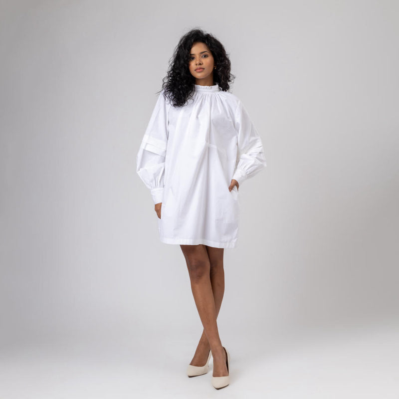 ALICE WHITE DRESS by Doodlage in white color for women in Singapore