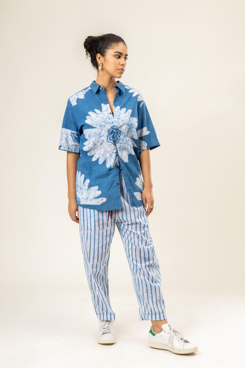 MARTIN UNISEX SET by Doodlage in blue color for women in Singapore