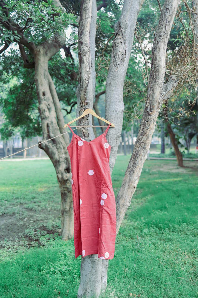 CORAL SLIP DRESS by Doodlage for women in Singapore