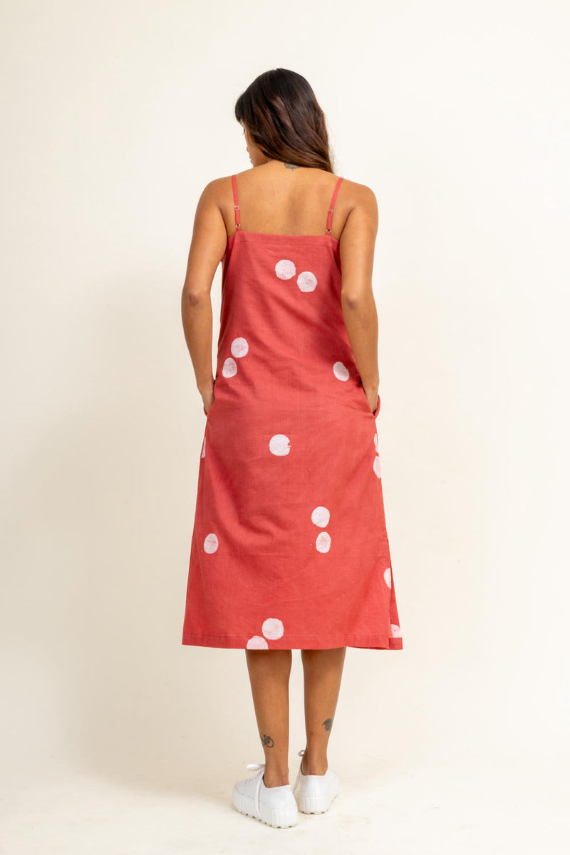 CORAL SLIP DRESS by Doodlage for women in Singapore