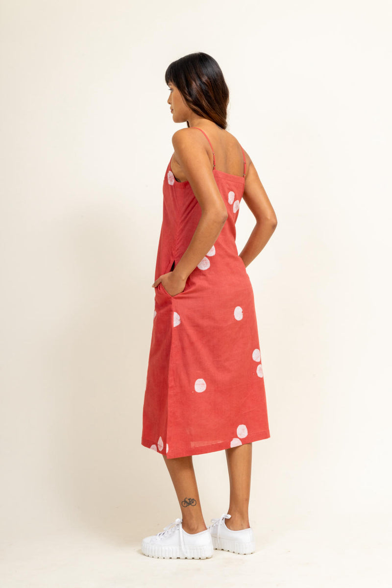 CORAL SLIP DRESS by Doodlage for women in Singapore