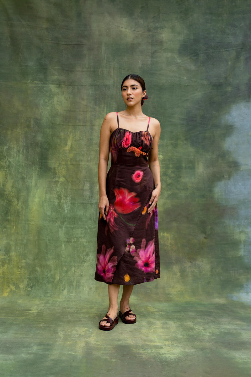 Lucie Printed Dress by Doodlage for women in Singapore