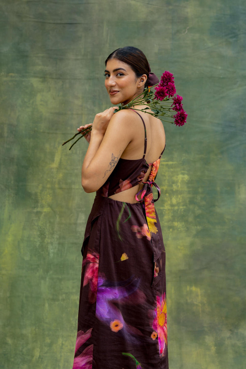 Lucie Printed Dress by Doodlage for women in Singapore
