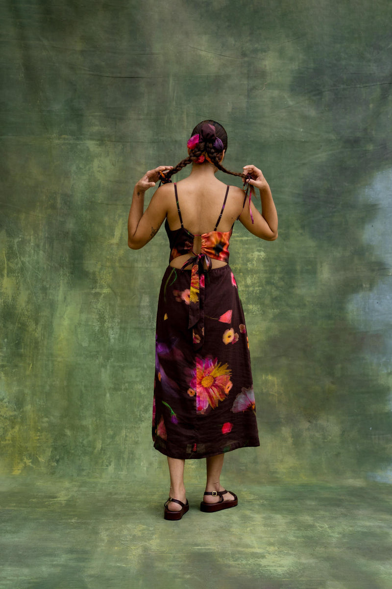 Lucie Printed Dress by Doodlage for women in Singapore