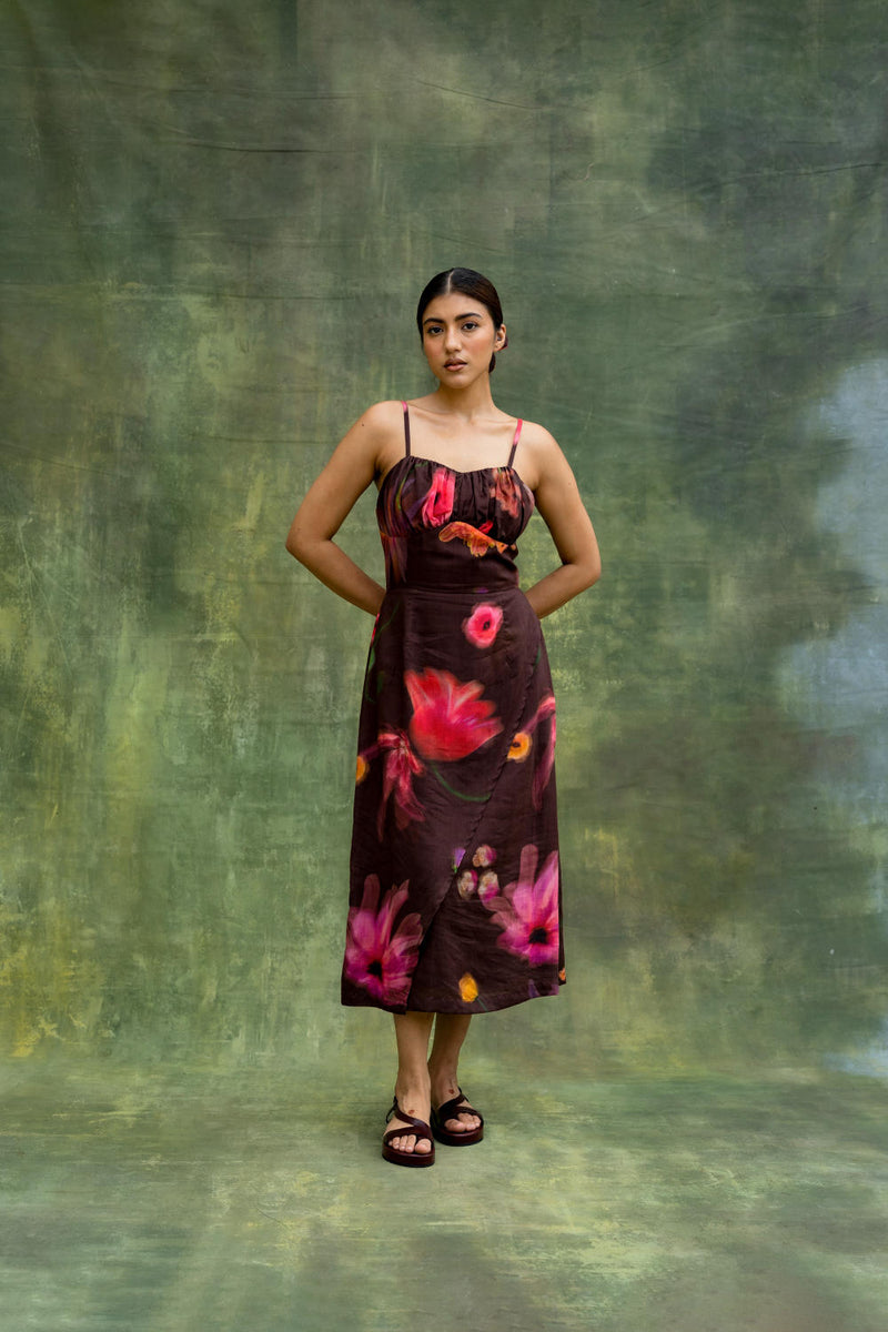 Lucie Printed Dress by Doodlage for women in Singapore