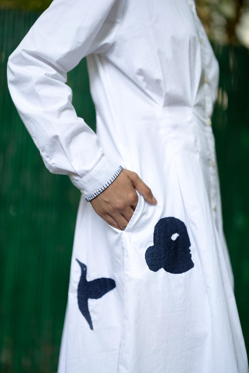 Cecile White Dress by Doodlage in white color for women in Singapore