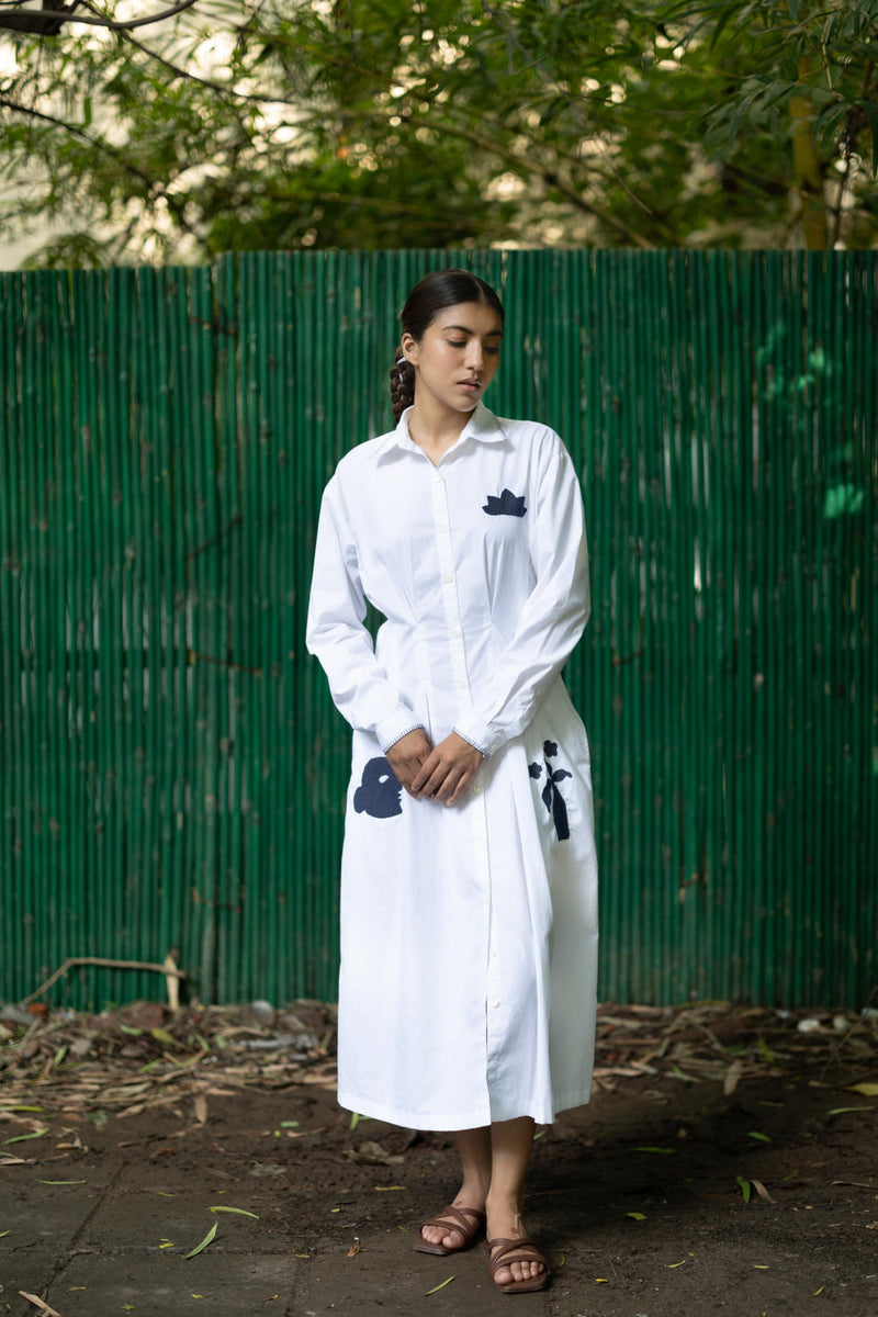 Cecile White Dress by Doodlage in white color for women in Singapore