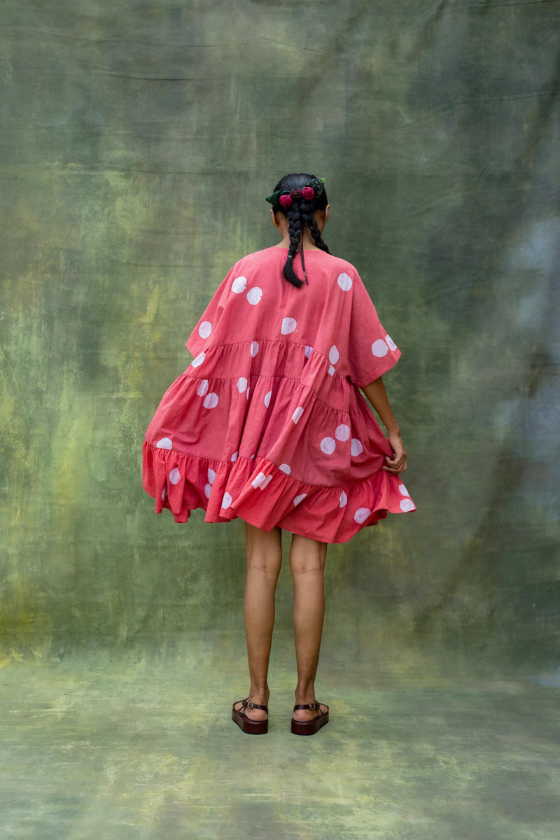 Arlene Coral Dress by Doodlage for women in Singapore