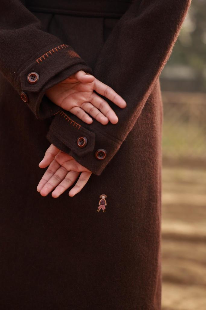 WILLOW BROWN OVERCOAT by Doodlage in brown color for in Singapore