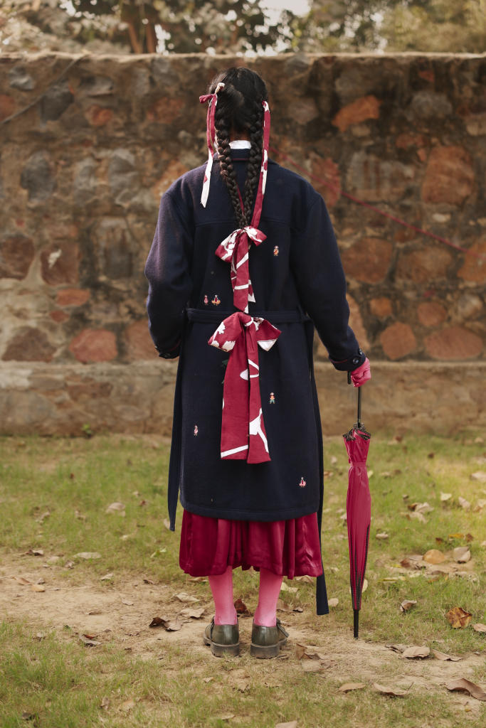 WILLOW BLUE OVERCOAT by Doodlage in blue color for in Singapore