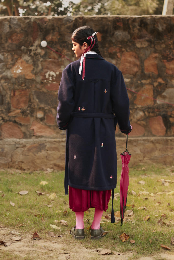 WILLOW BLUE OVERCOAT by Doodlage in blue color for in Singapore