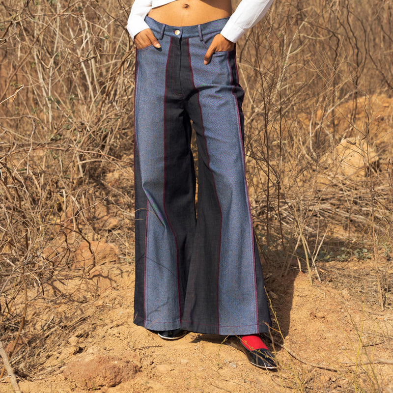 Steffie Flared Pants mul by Doodlage in multi color for women in Singapore