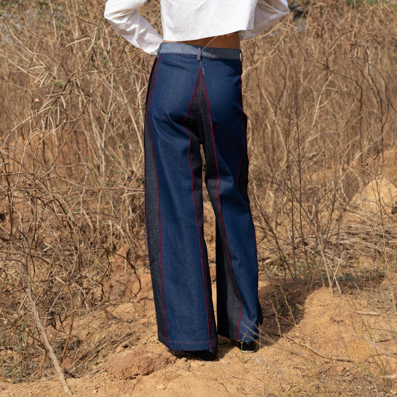 Steffie Flared Pants mul by Doodlage in multi color for women in Singapore