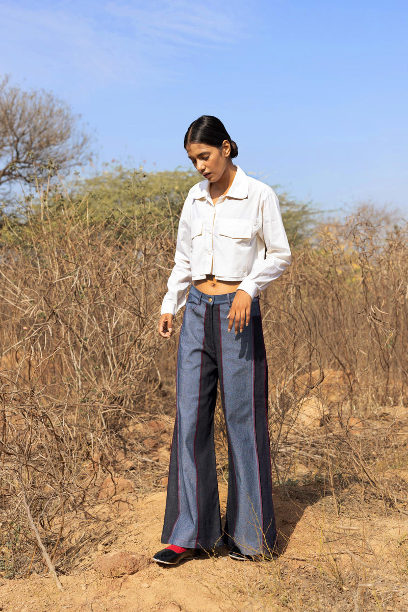 Steffie Flared Pants mul by Doodlage in multi color for women in Singapore