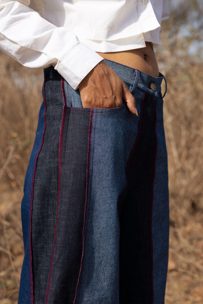 Steffie Flared Pants mul by Doodlage in multi color for women in Singapore
