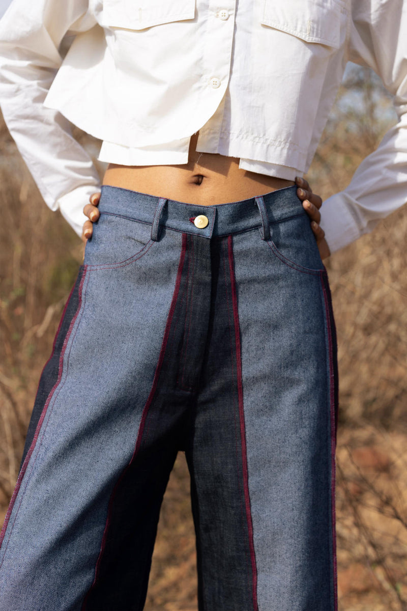 Steffie Flared Pants mul by Doodlage in multi color for women in Singapore