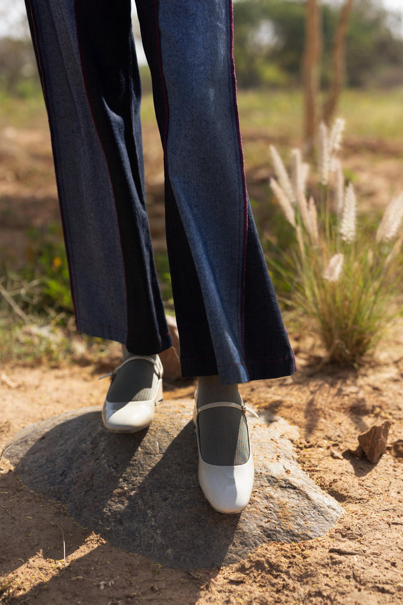 Steffie Flared Pants mul by Doodlage in multi color for women in Singapore