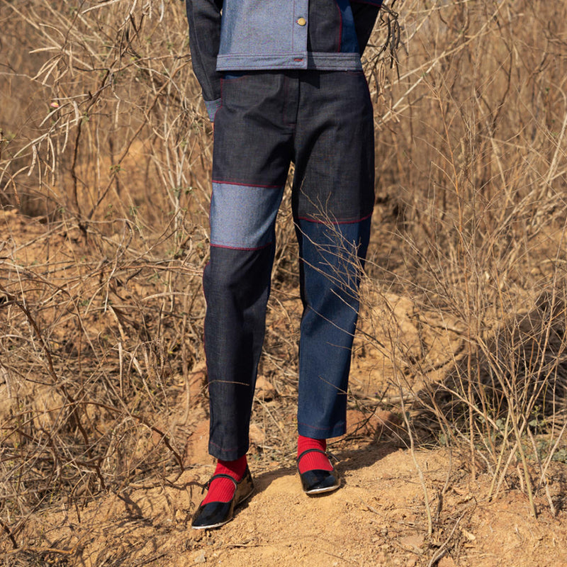 Eliza Tapered Pants mul by Doodlage in multi color for women in Singapore