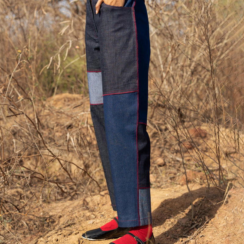 Eliza Tapered Pants mul by Doodlage in multi color for women in Singapore