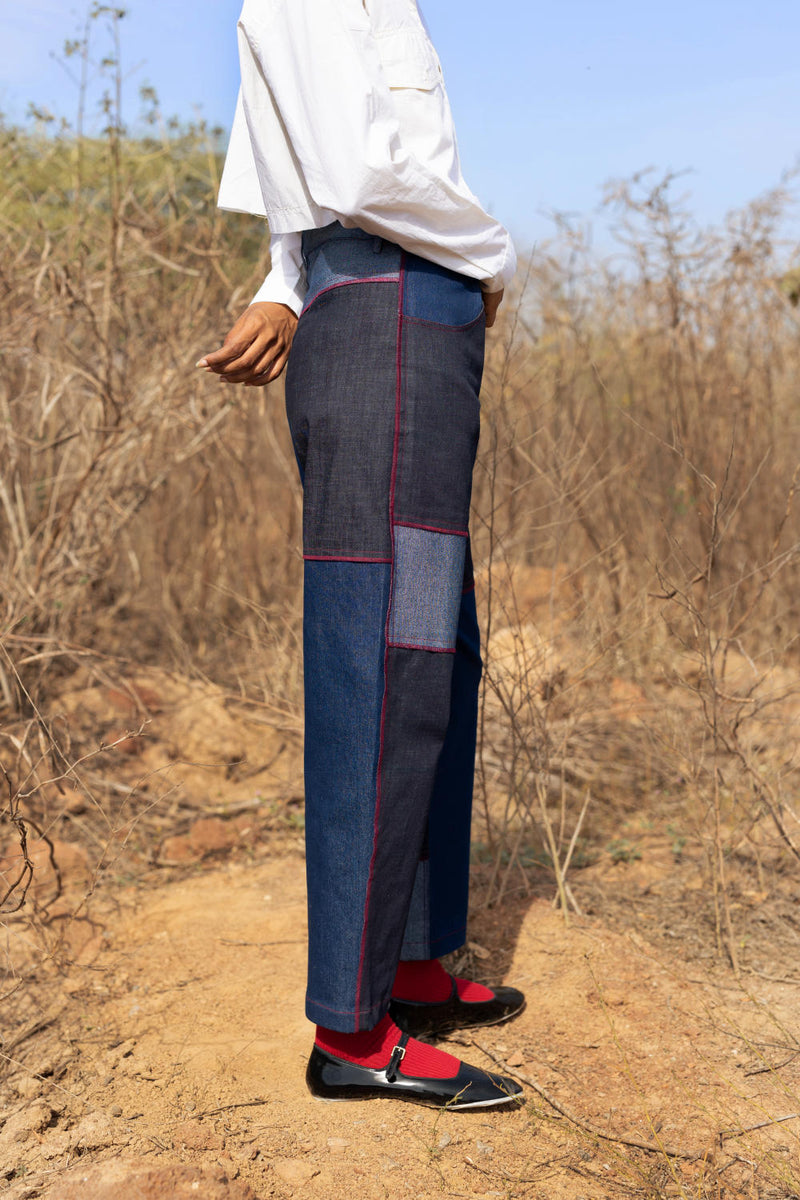 Eliza Tapered Pants mul by Doodlage in multi color for women in Singapore