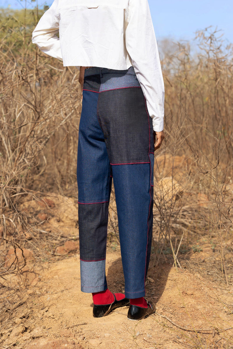 Eliza Tapered Pants mul by Doodlage in multi color for women in Singapore