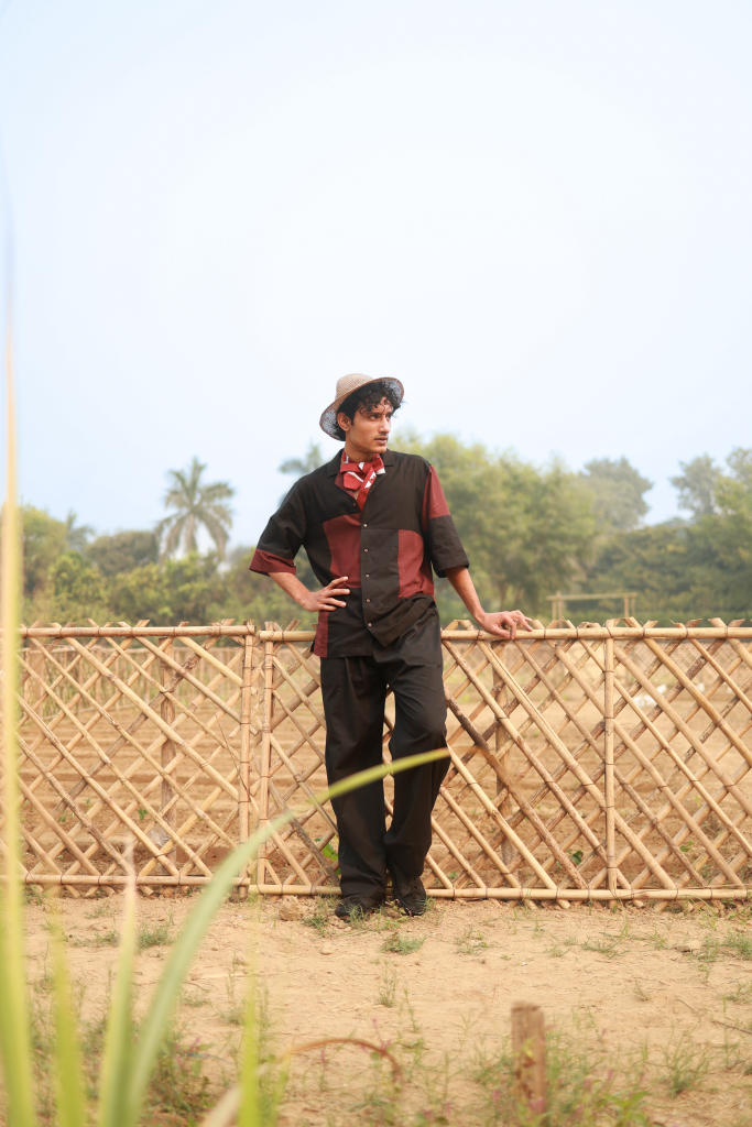REGEN BLACK PANTS cotton by Doodlage in black color for men in Singapore