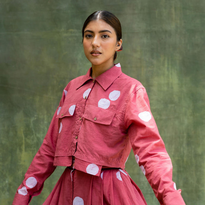 Austin Coral Shirt by Doodlage for women in Singapore
