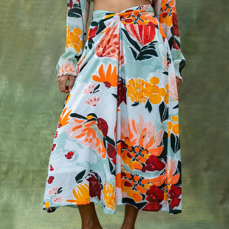 Mia Floral skirt by Doodlage for women in Singapore