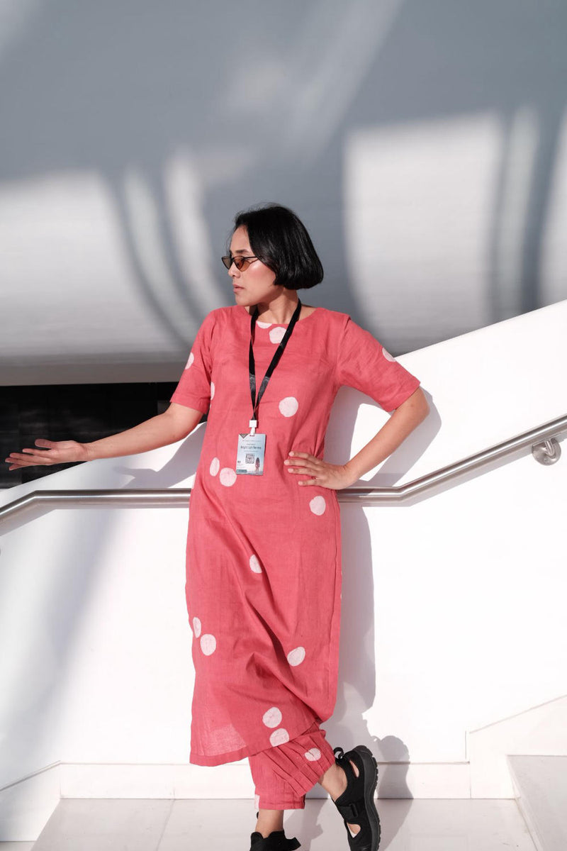 CORAL TUNIC SET by Doodlage for women in Singapore