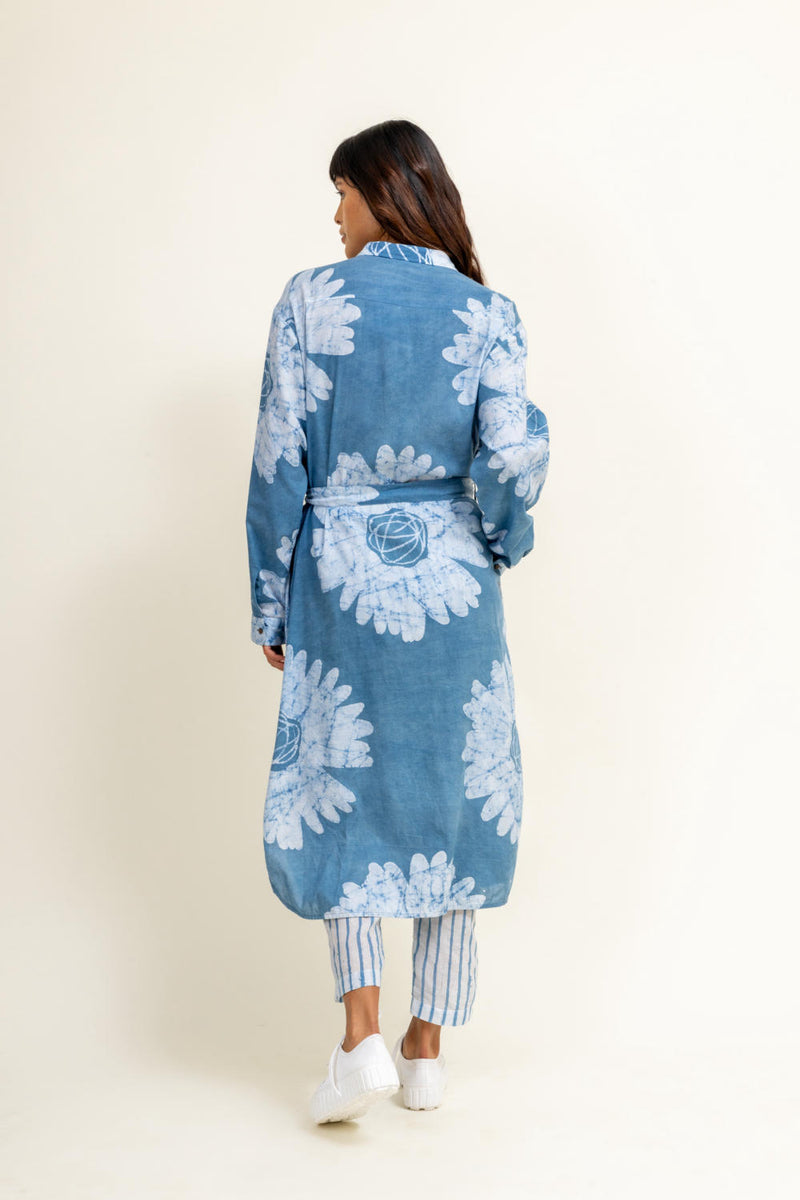 SEHELA FLORAL SET by Doodlage in blue color for women in Singapore