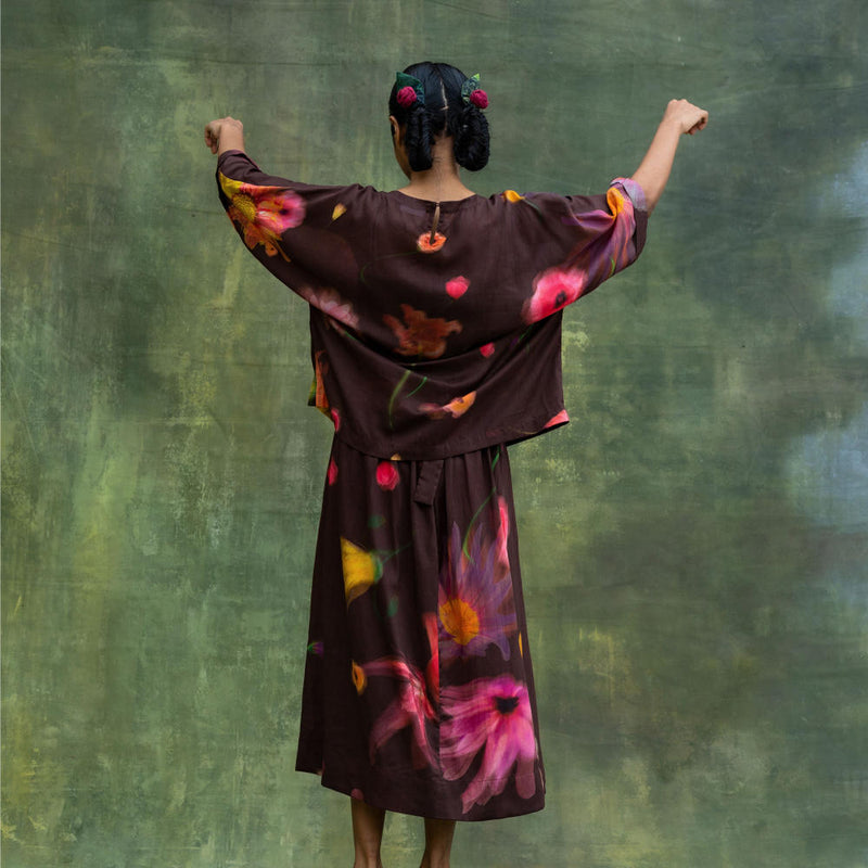 Hazel Printed Set mul by Doodlage in multi color for women in Singapore