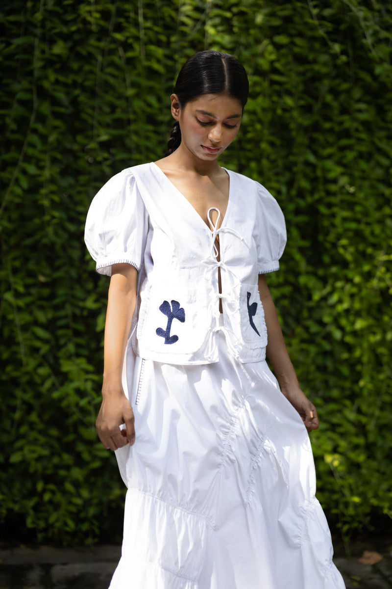 Fern White Set by Doodlage in white color for women in Singapore