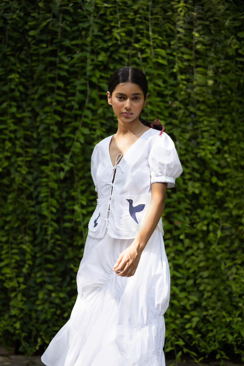 Fern White Set by Doodlage in white color for women in Singapore