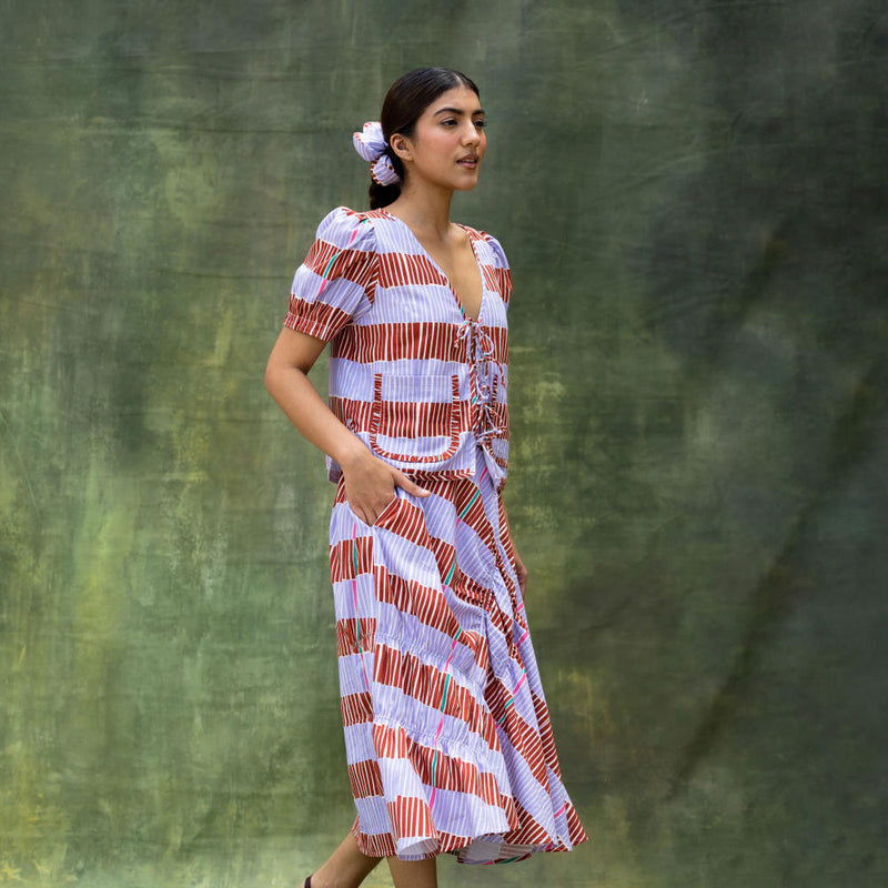 Fern Striped Set by Doodlage for women in Singapore