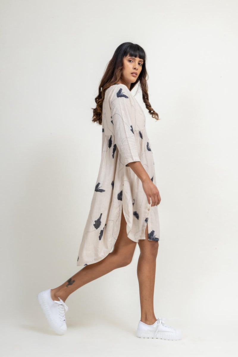 NAOMI PRINTED TUNIC by Doodlage for women in Singapore