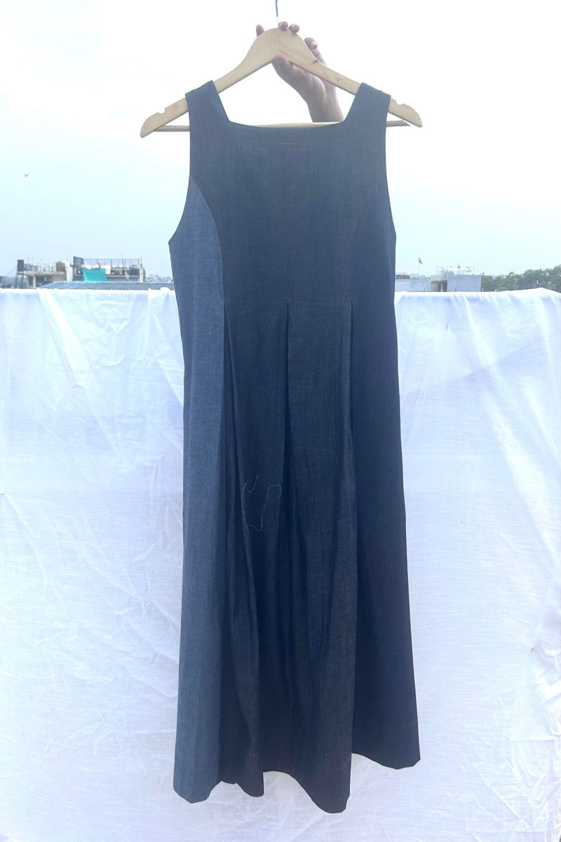 Natalie Denim Dress by Doodlage in blue color for women in Singapore