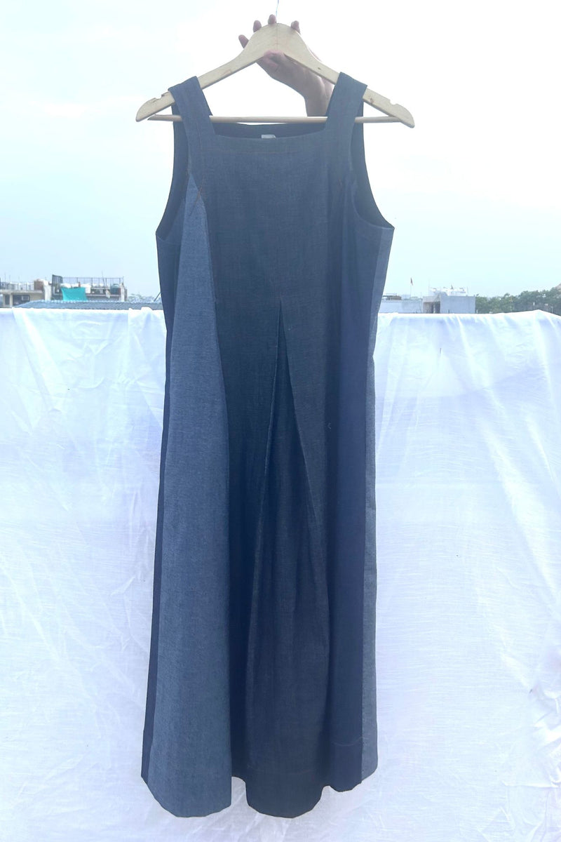 Natalie Denim Dress by Doodlage in blue color for women in Singapore