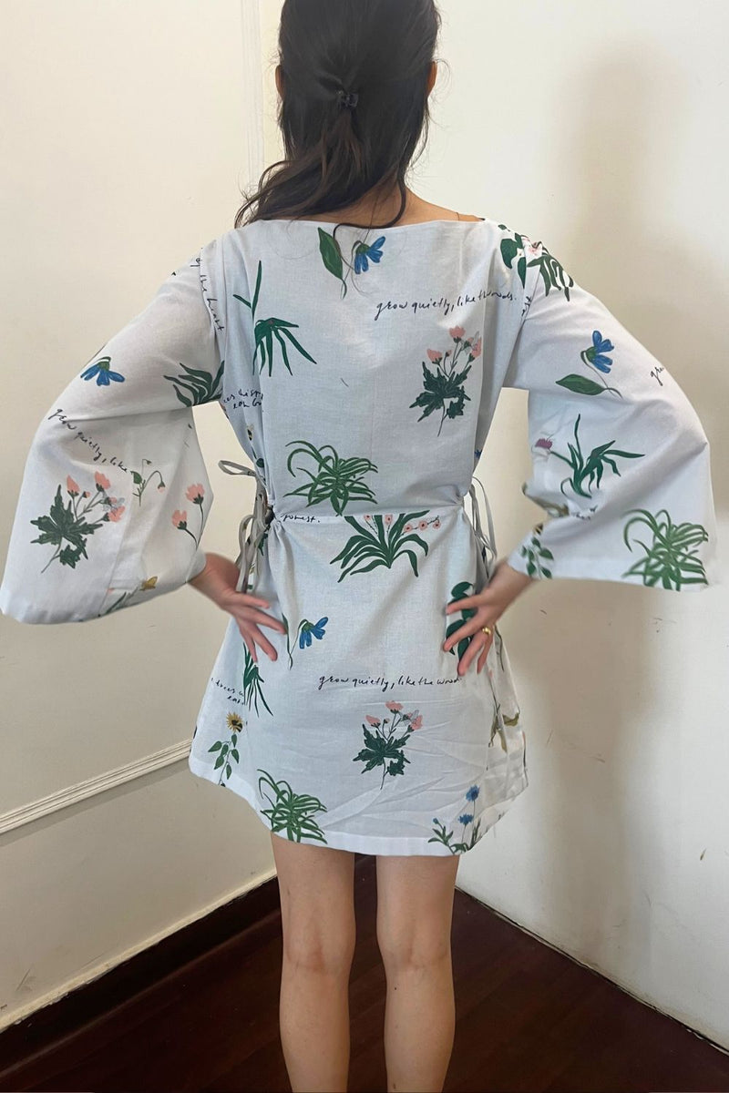AURIELLE PRINTED DRESS linen by Doodlage for women in Singapore